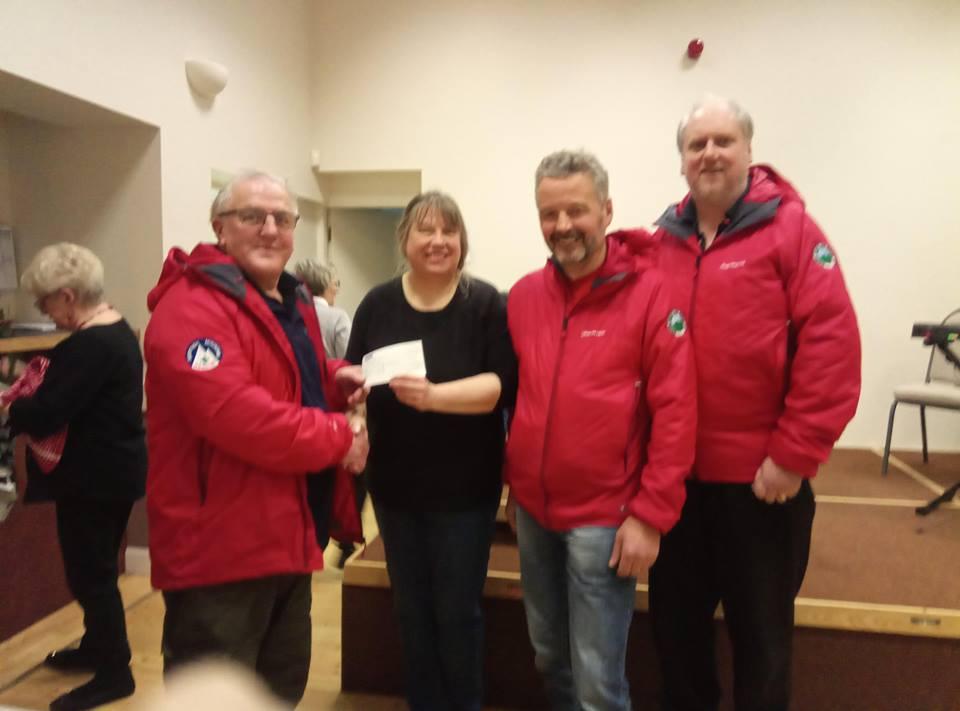 Donation to BSARU of £489.88 from Heiton Village Hall 